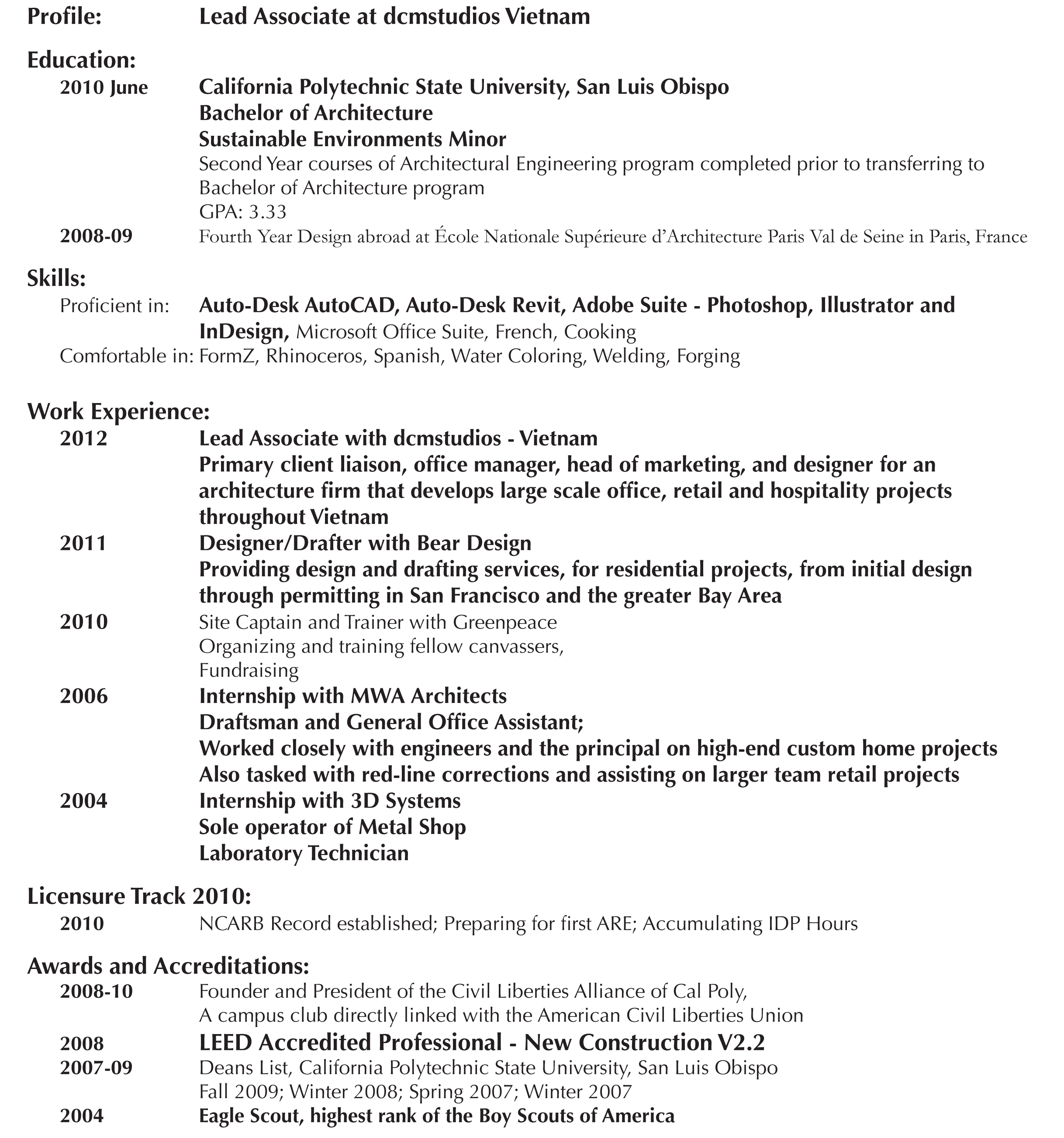 CV